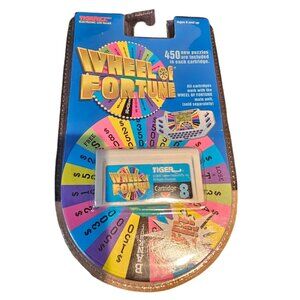 Tiger Wheel Of Fortune Electronic NEW LCD Game Cartridge 8 450 Puzzles 1998